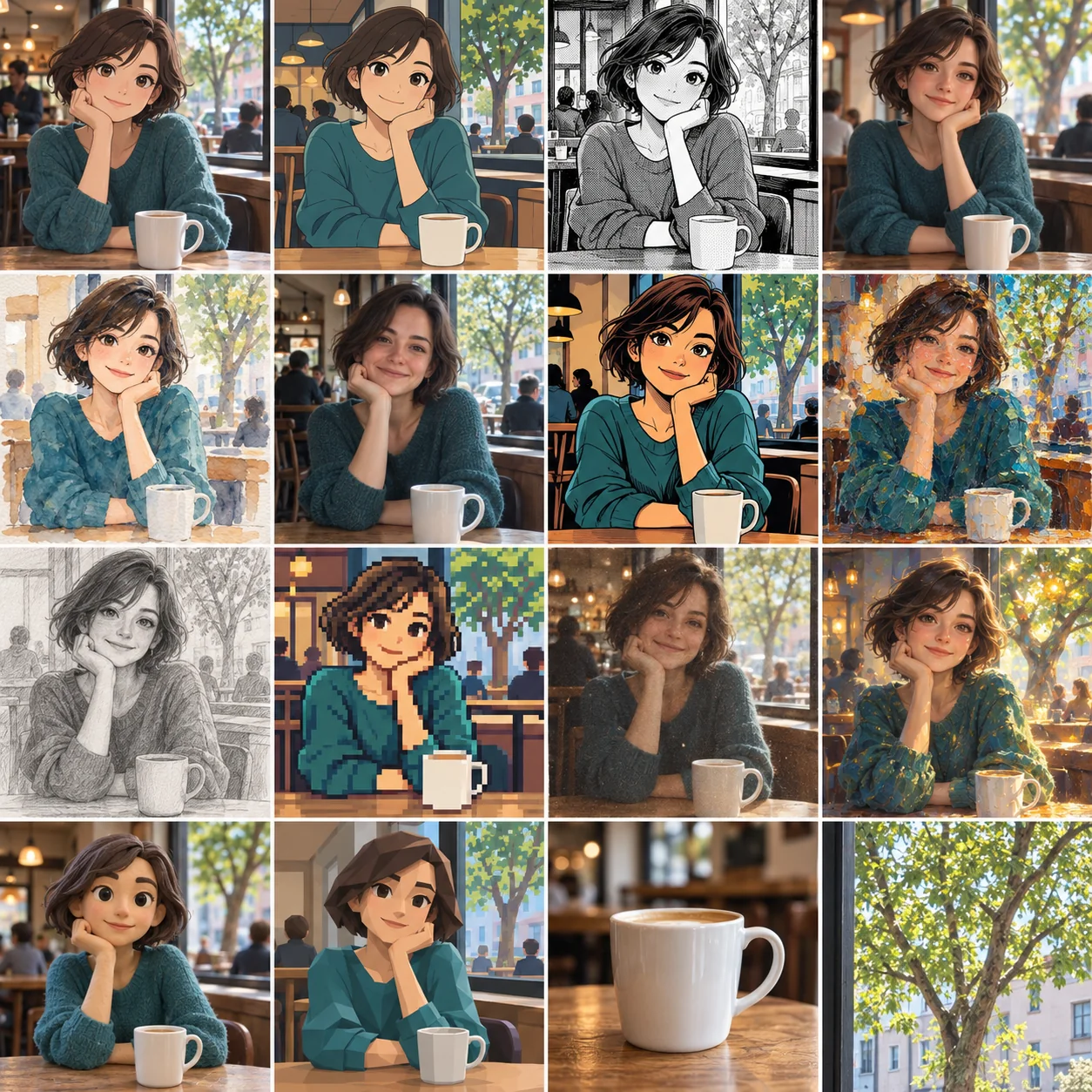 Selección visual de estilos de Captale